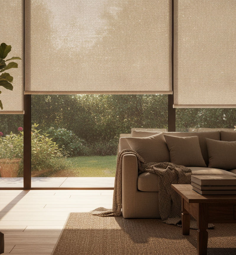 Buitenzonwering houdt zomerhitte buiten en beschermt interieur