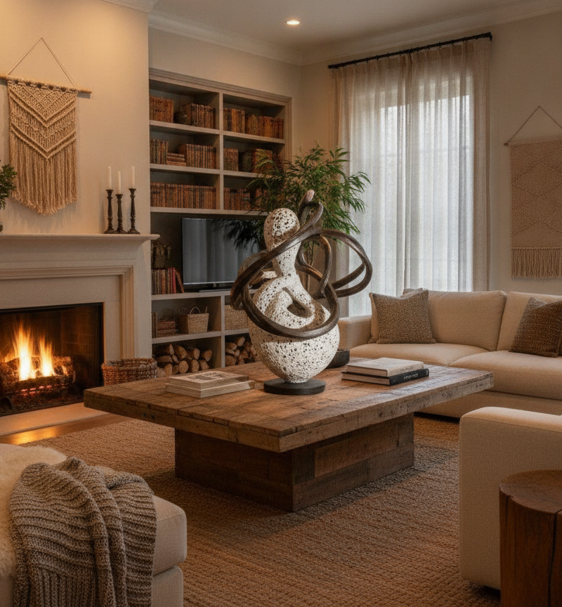 Een sculpturale eyecatcher als middelpunt van je interieur kiezen