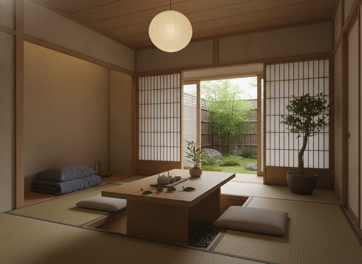 Japanse ryo wo toru filosofie zorgt voor een koel en kalm huis
