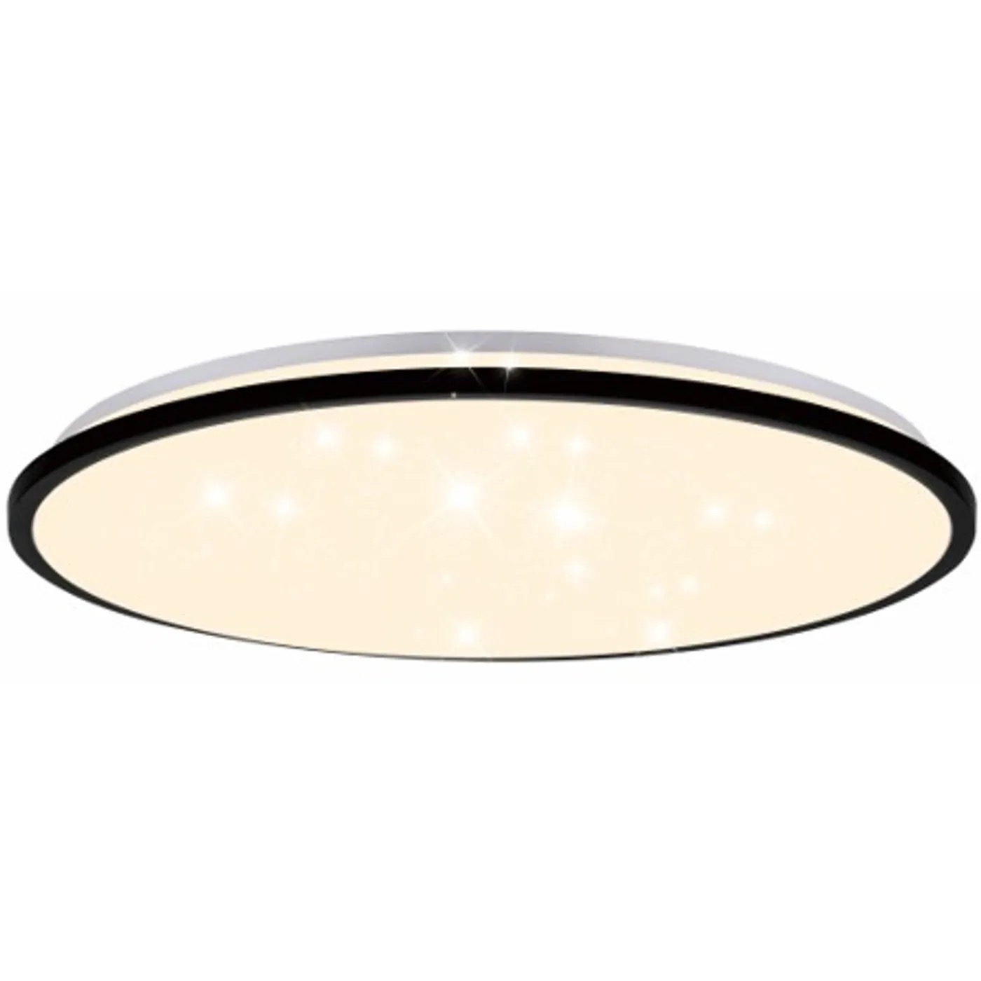 Brilliant plafondlamp Taya - Zwart - CCT - D29,5cm - IP44 - 12W