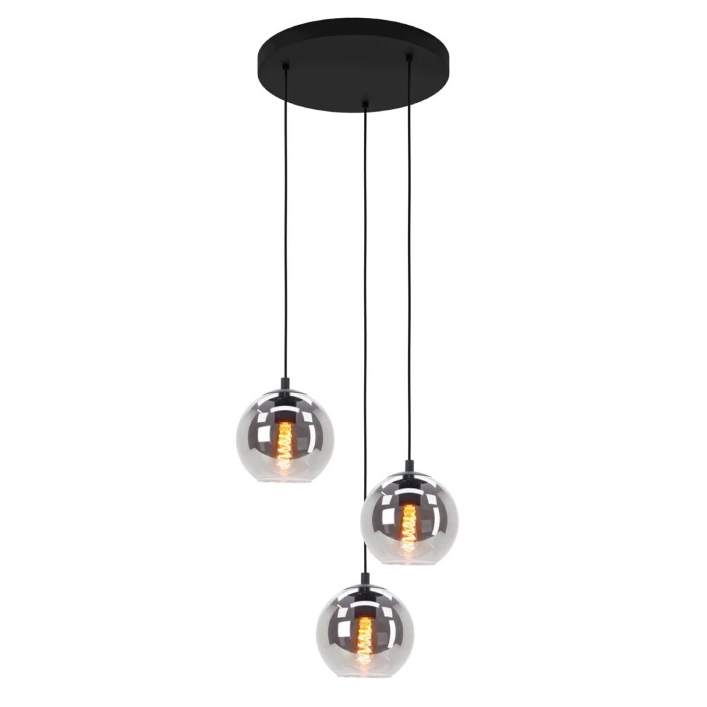 EGLO hanglamp Ariscani zwart 3xE27