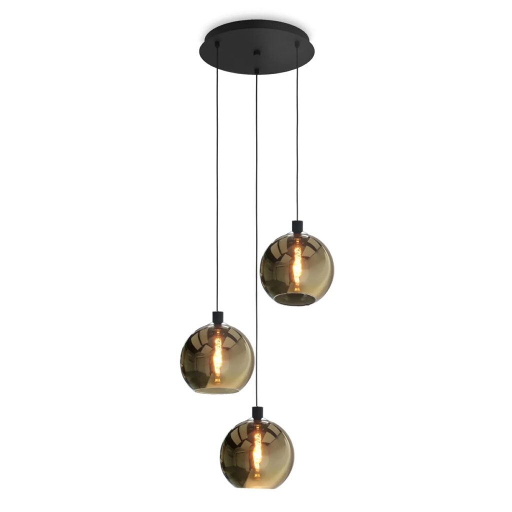 EGLO hanglamp Cesenatico glas goud ⌀42,6cm 3xE27
