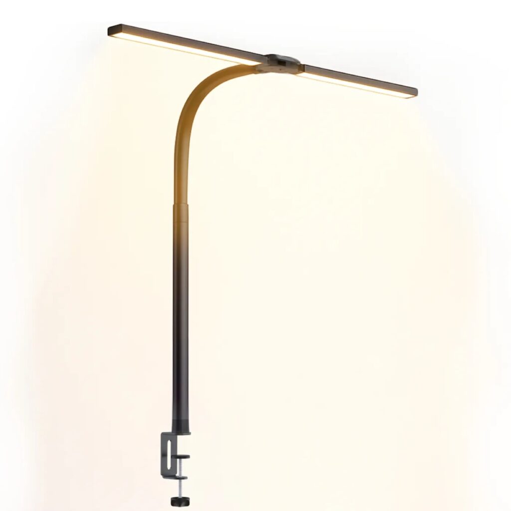 Goliving Bureaulamp Met Klem - 78 Cm - Led Dimbaar - Flexibel - Ledlamp - Touch Bediening
