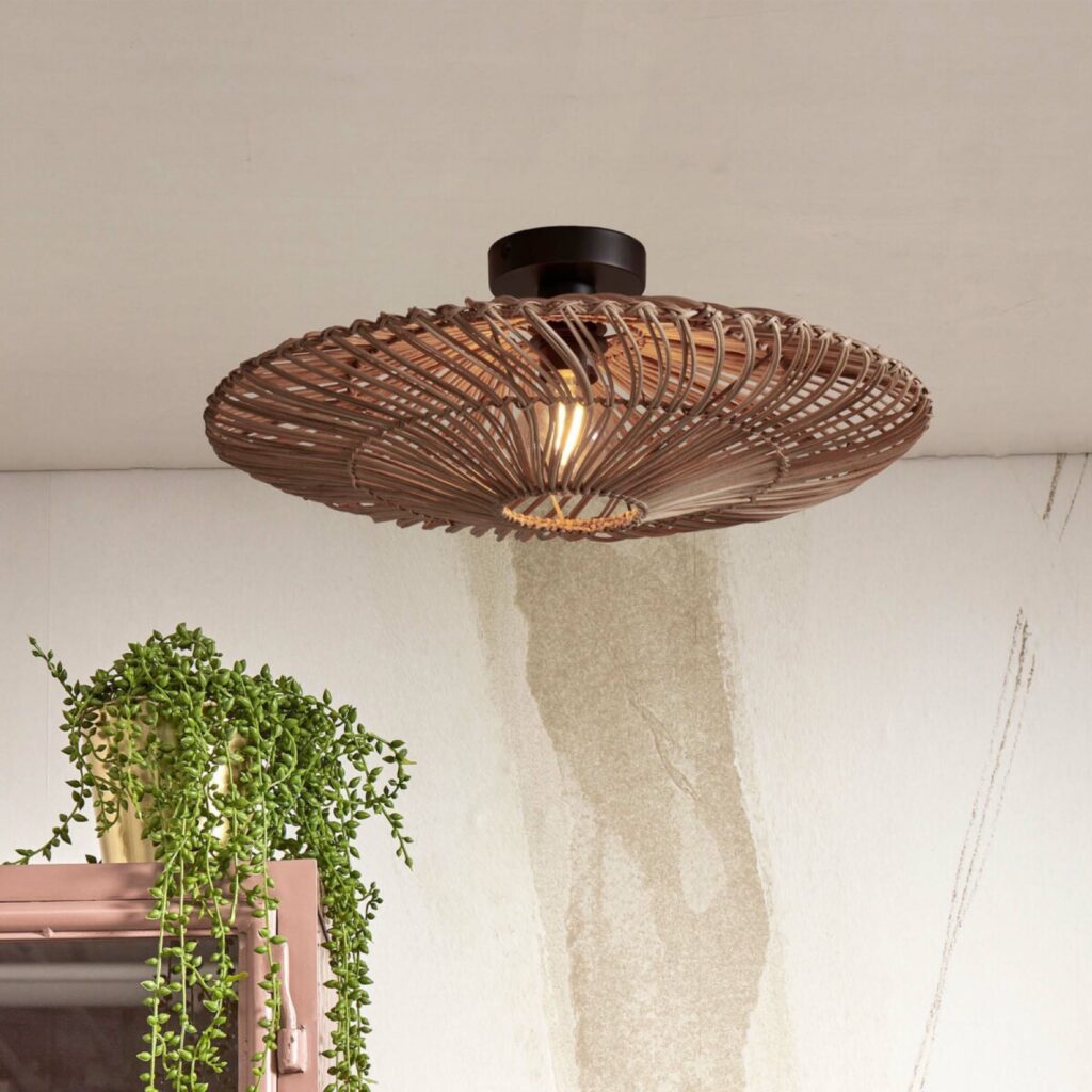 GOOD&MOJO Plafondlamp 'Zanzibar' Rotan, 55cm