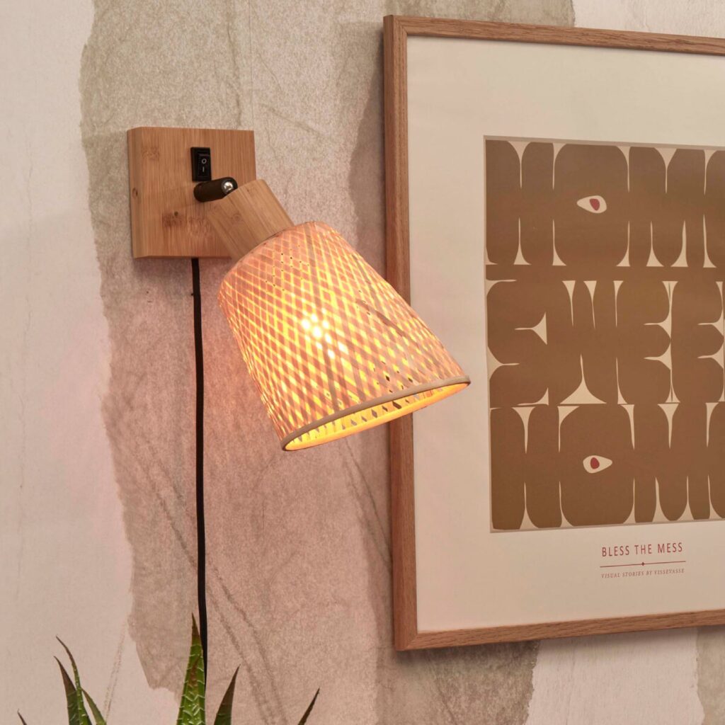 GOOD&MOJO Wandlamp 'Java' Bamboe