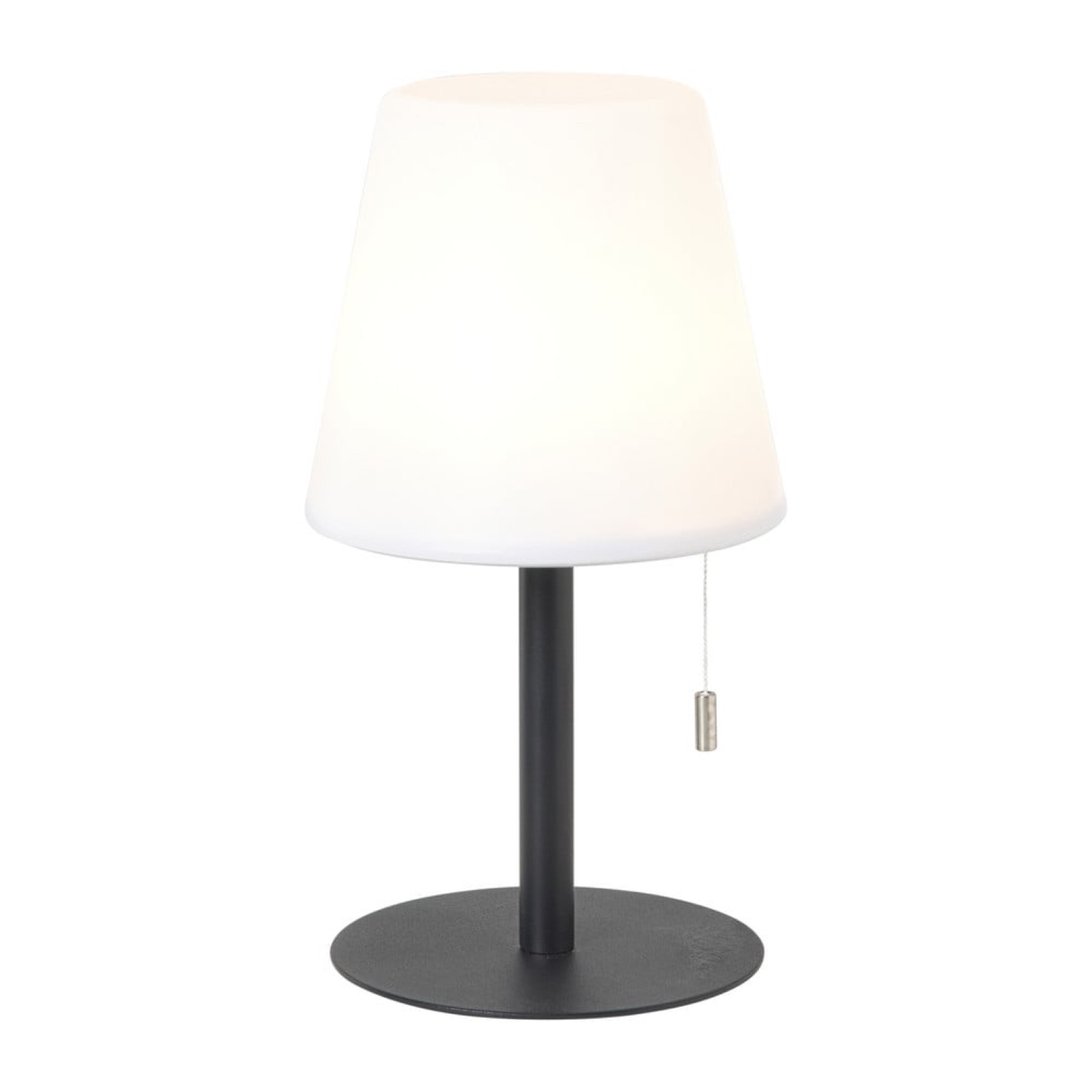 LED tafellamp USB - wit/zwart - ø16.5x21 cm