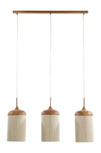 Light & Living Hanglamp Dania - Naturel|Crème - 90x22x32cm - 3L