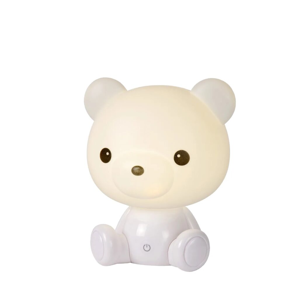 Lucide nachtlampje Bear wit 3W