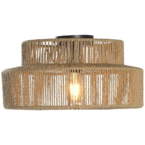 Plafonniere Willow - naturel papier - E27 - 18xØ35 cm