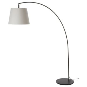 SKOTTORP / SKAFTET Staande lamp, boog - lichtgrijs