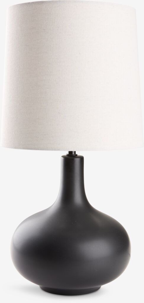 Tafellamp JOACHIM Ø27xH54cm beige/zwart