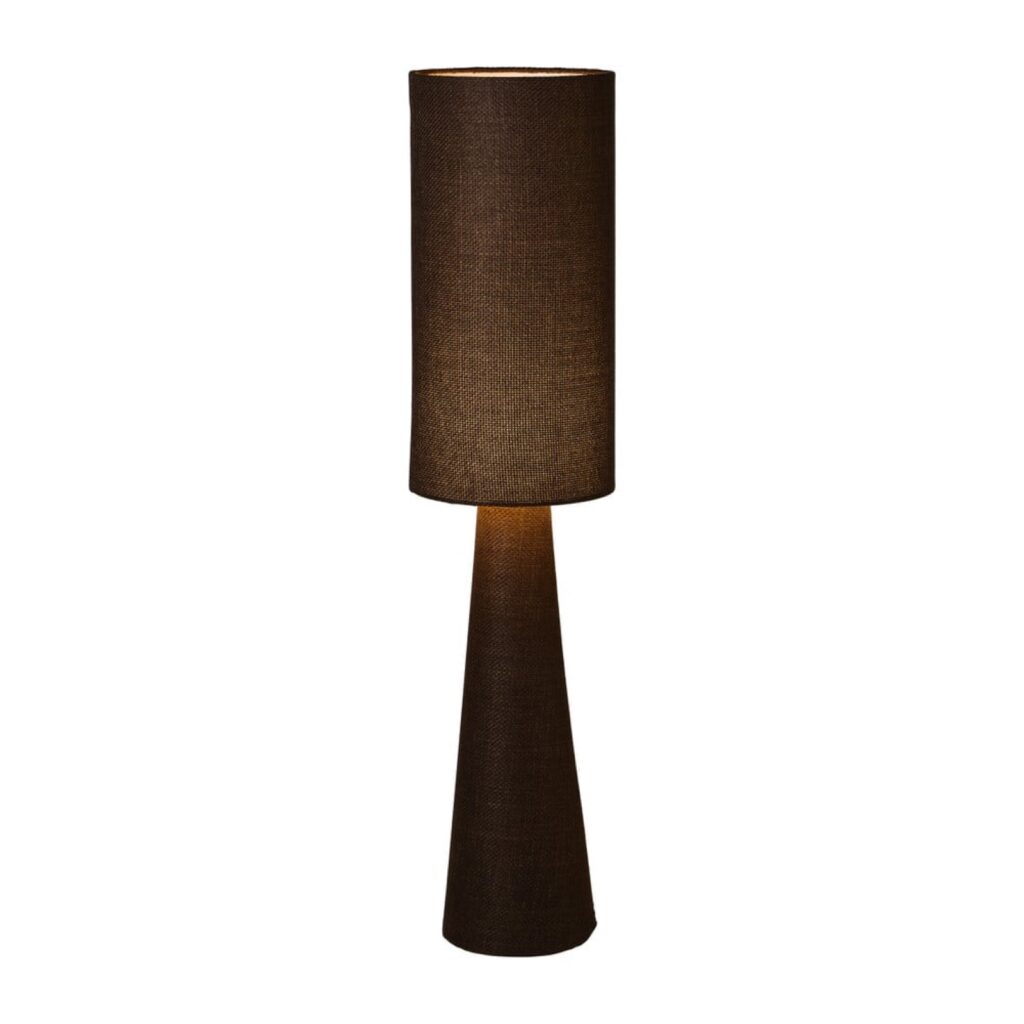 Vloerlamp stof - bruin - ø27x115 cm